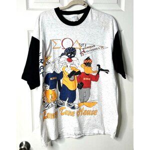 Rare 1994 Looney Tunes Frat T-Shirt – Michigan Wolverines – Made in USA – XL